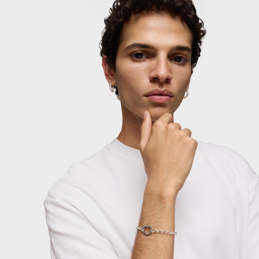 Bracciale in argento 17 cm. Presa