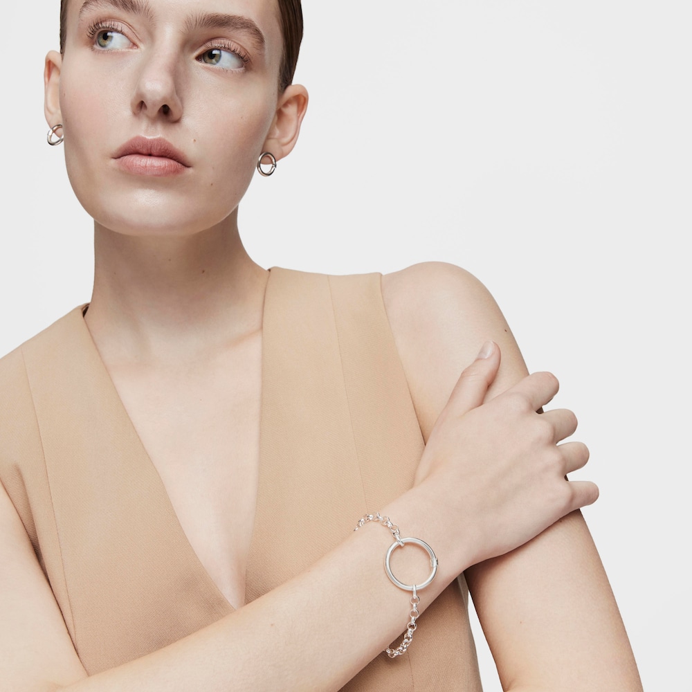 Bracciale in argento 17 cm. Presa