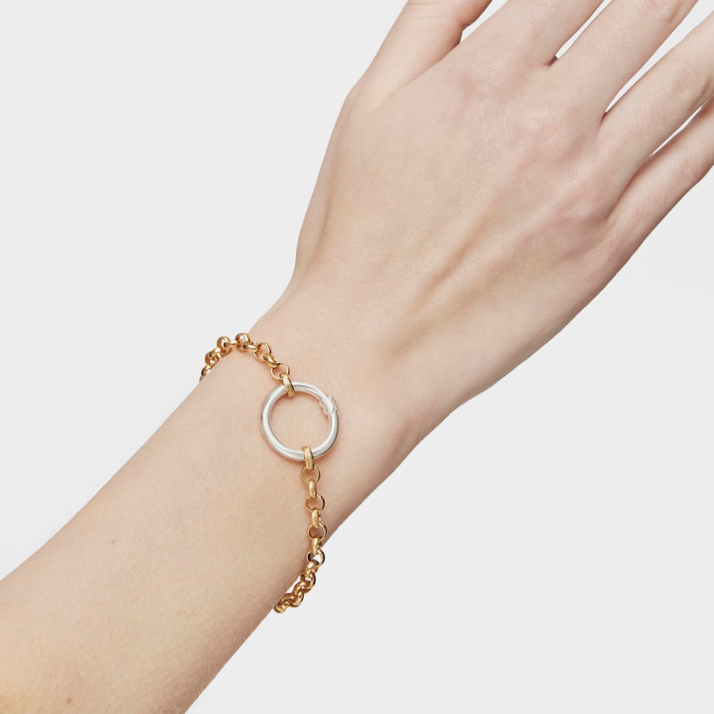 Bracciale placcato oro 18 kt su supporto in argento