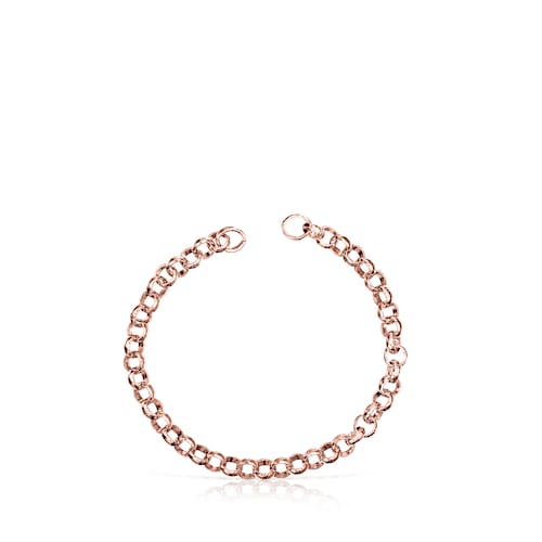 Rose Silver Vermeil TOUS Hold Bracelet 17cm