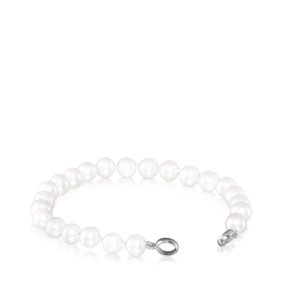Pulsera de perlas y plata 17,5cm Hold