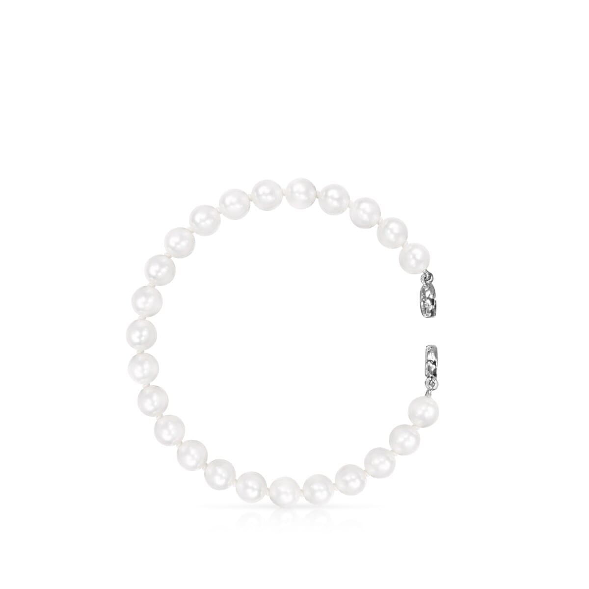 Pulsera de perlas y plata 17,5cm Hold