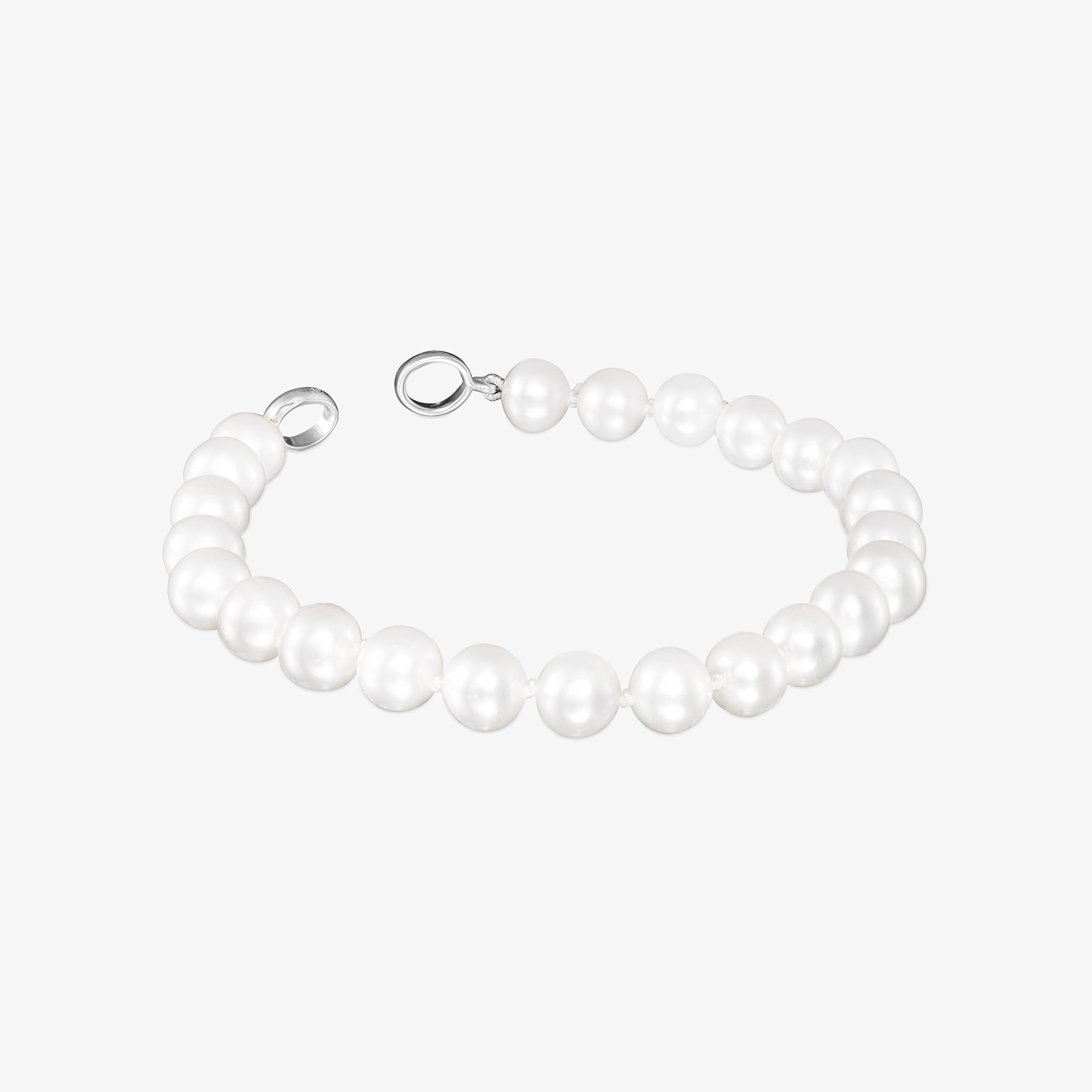 Silver TOUS Hold Bracelet with Pearls 17,5cm.
