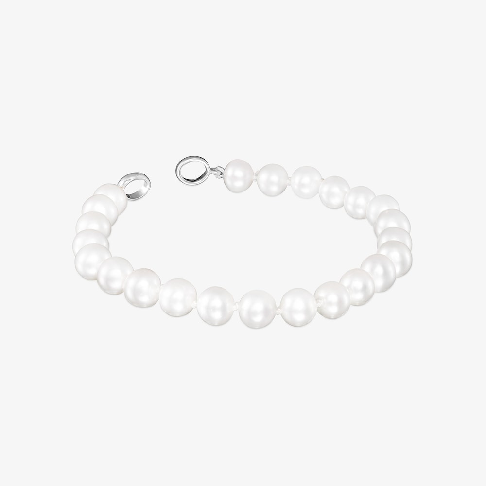 Pulsera de perlas y plata 17,5cm. Hold