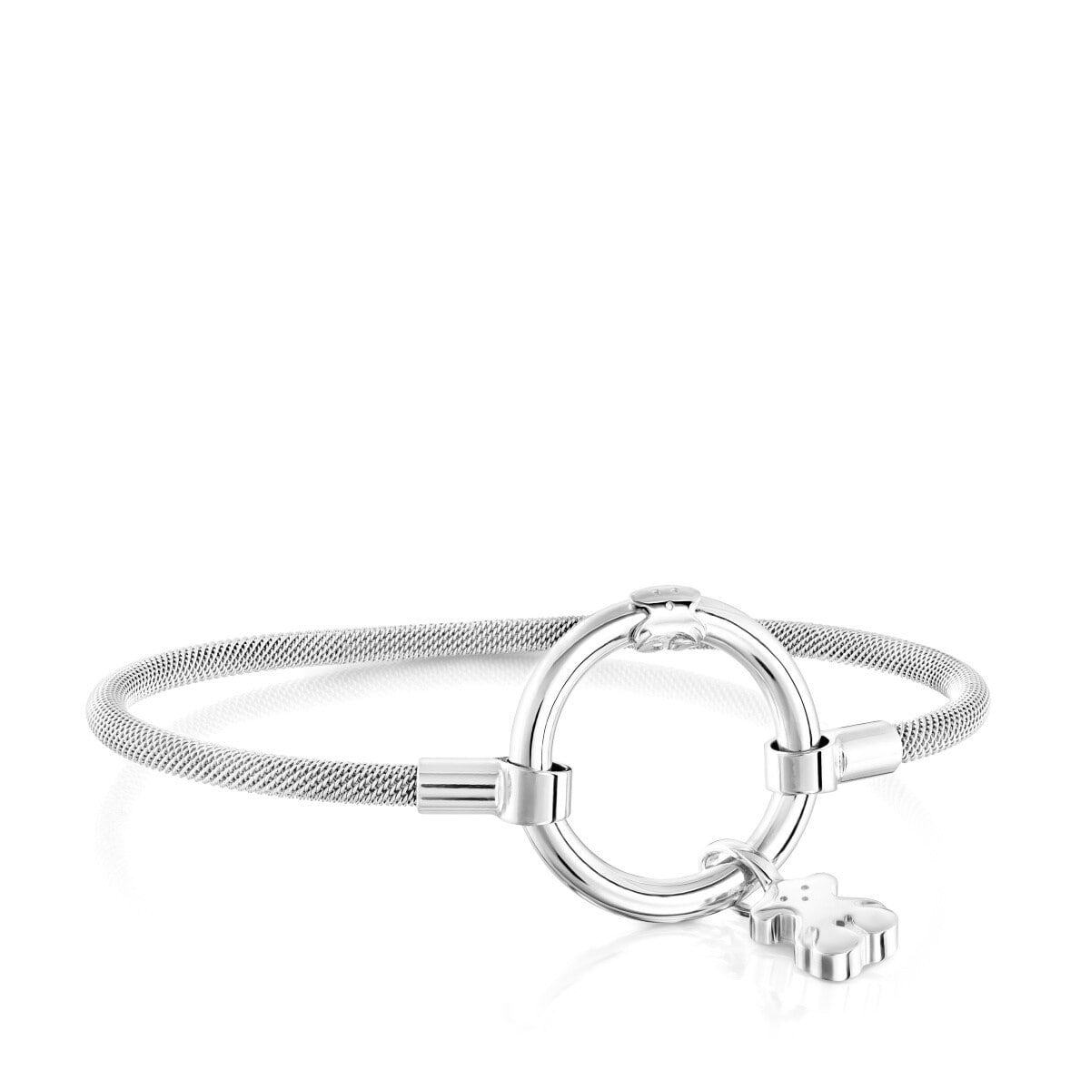 Tous - Pulsera De Plata Y Acero Hold - Plateado