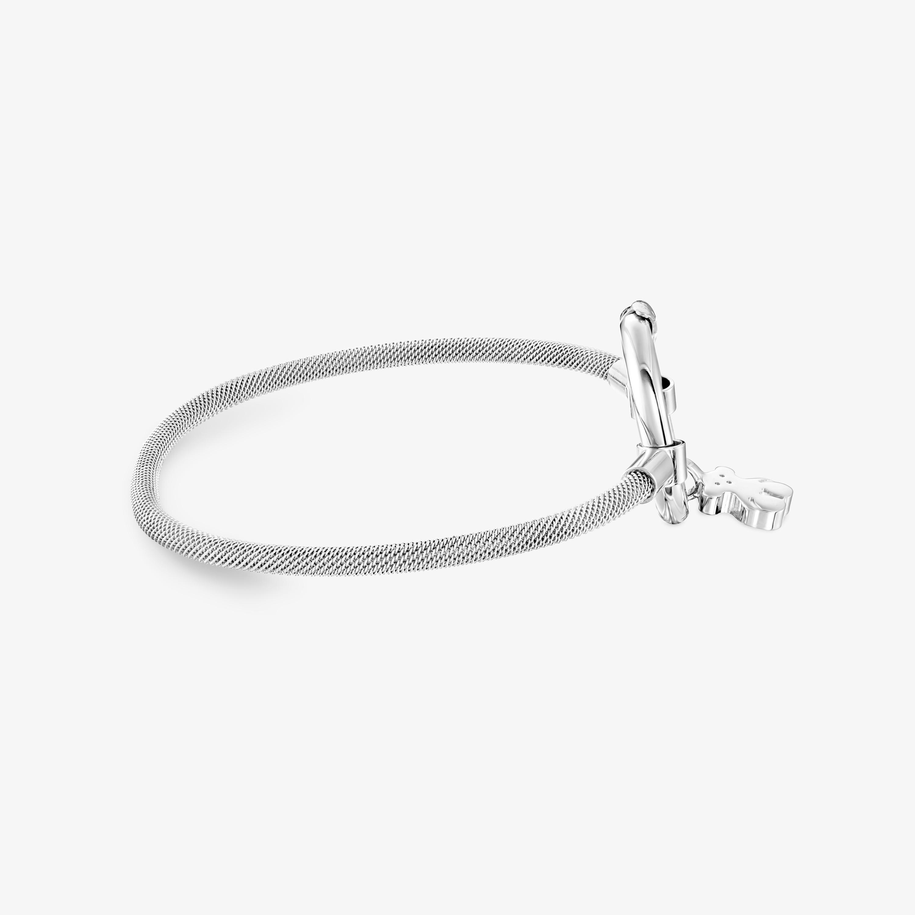 Silver and Steel Hold Bracelet