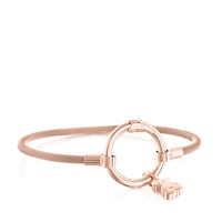 Rose Vermeil Silver and rose IP Steel Hold Bracelet