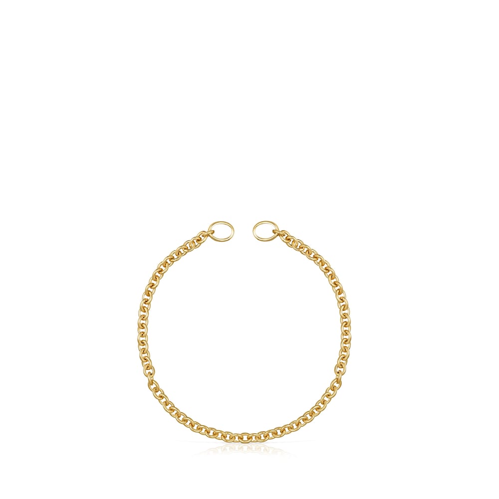 Pulsera Hold con ba&ntilde;o de oro 18 kt sobre plata