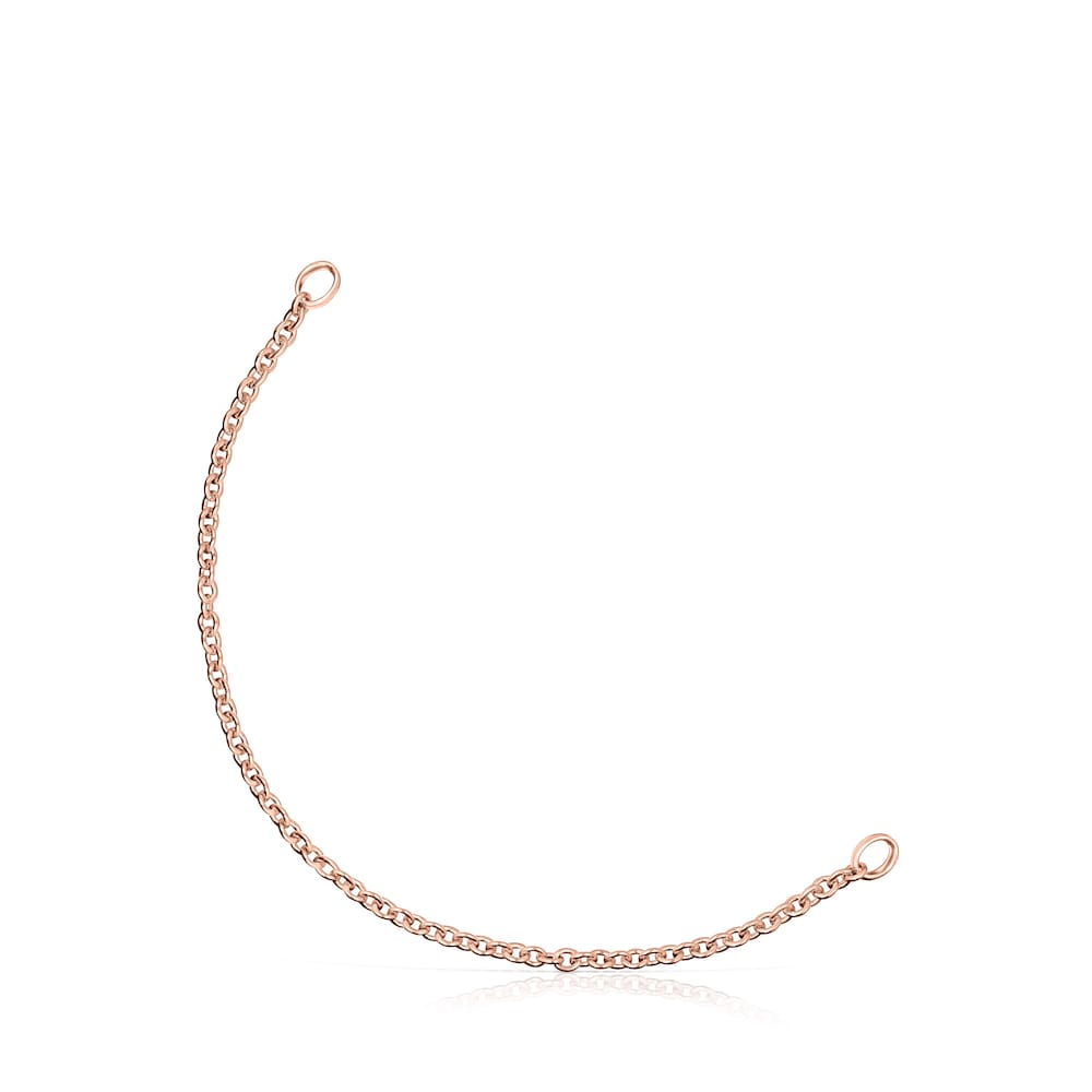 Pulsera TOUS Hold con ba&ntilde;o de oro rosa 18 kt sobre plata 17 cm