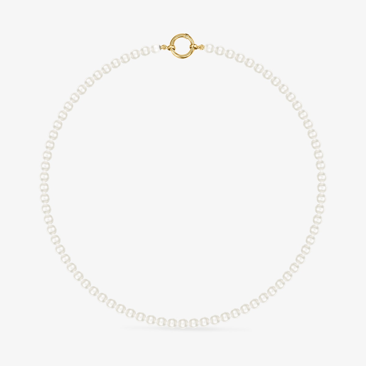 Tous - Collar De Perlas Y Oro Hold - Blanco