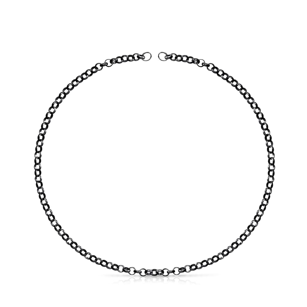 Gargantilla de plata dark silver 42 cm Hold image number 0