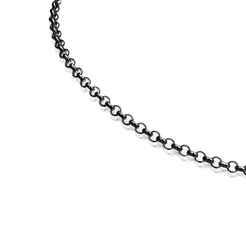 Gargantilla de plata dark silver 42 cm Hold image number 2