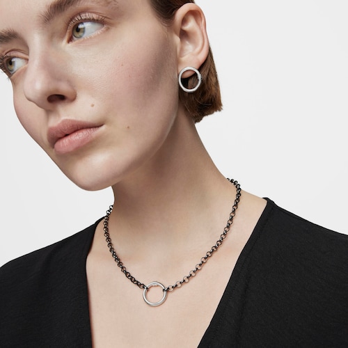 42 cm Dark Silver Hold Choker