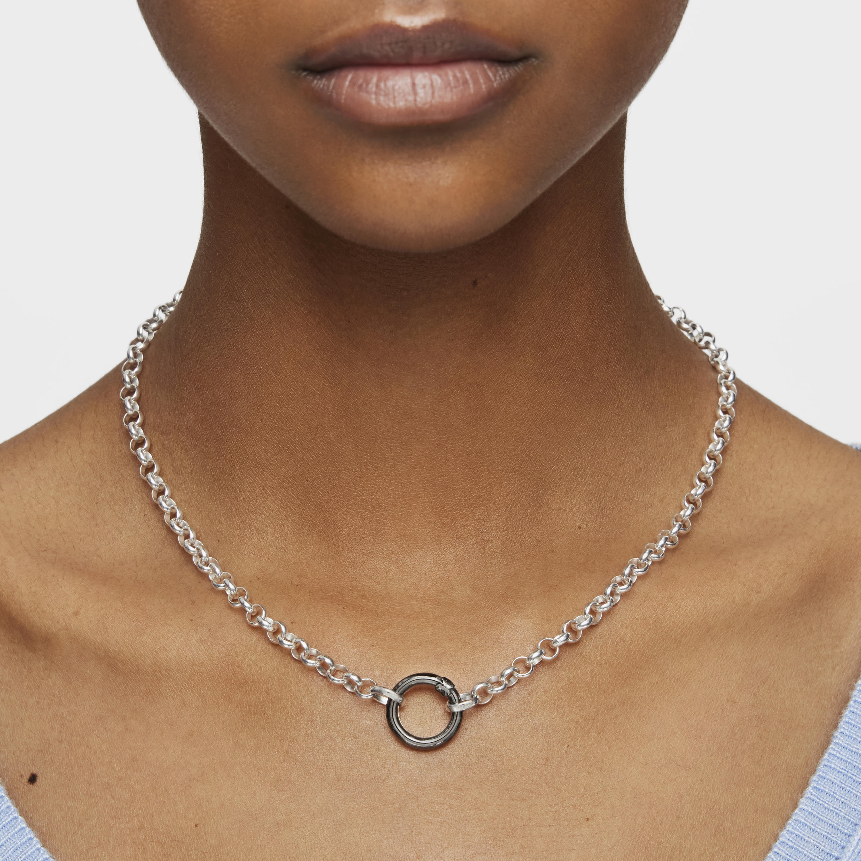 Silver TOUS Hold Choker 42cm