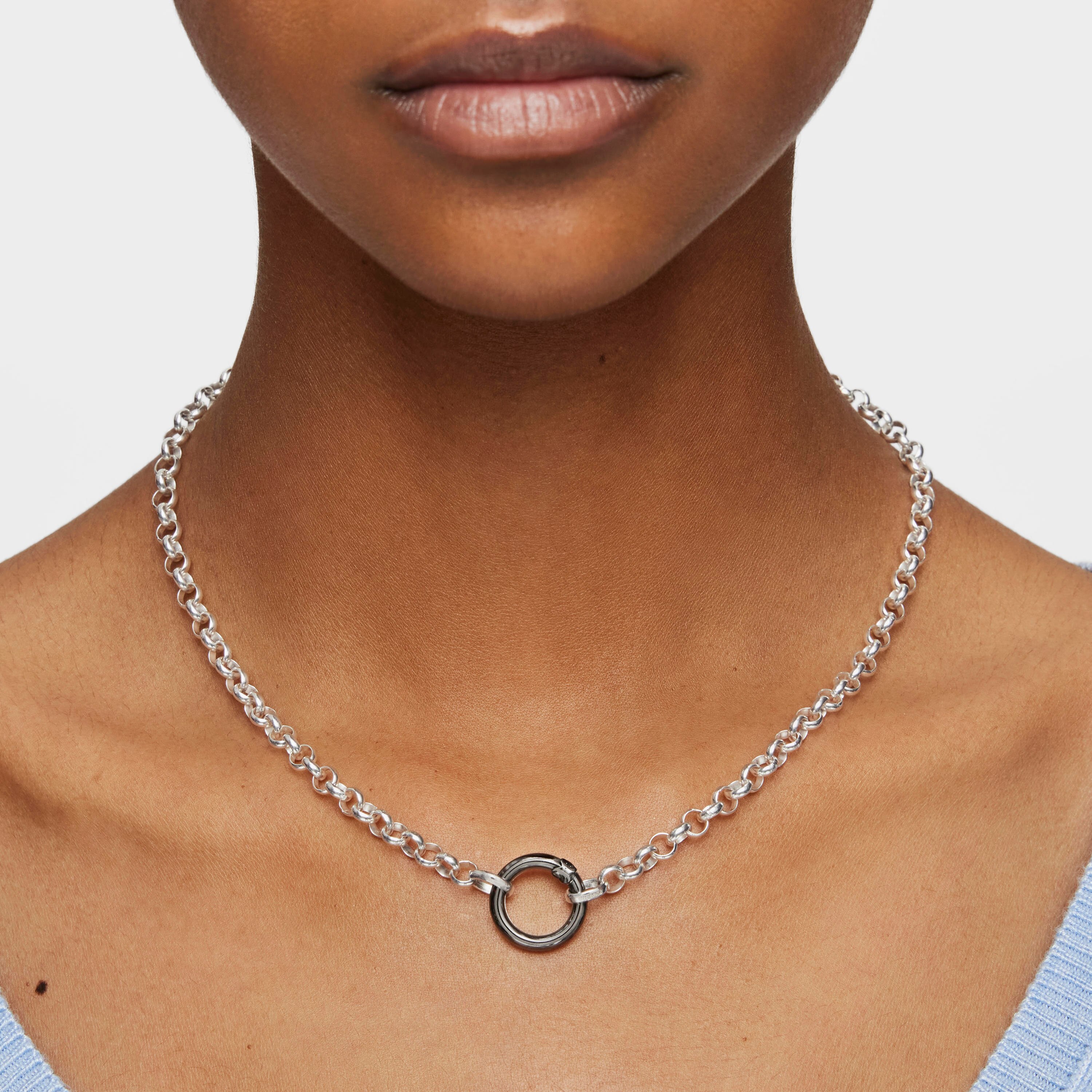 Silver TOUS Hold Choker 42cm