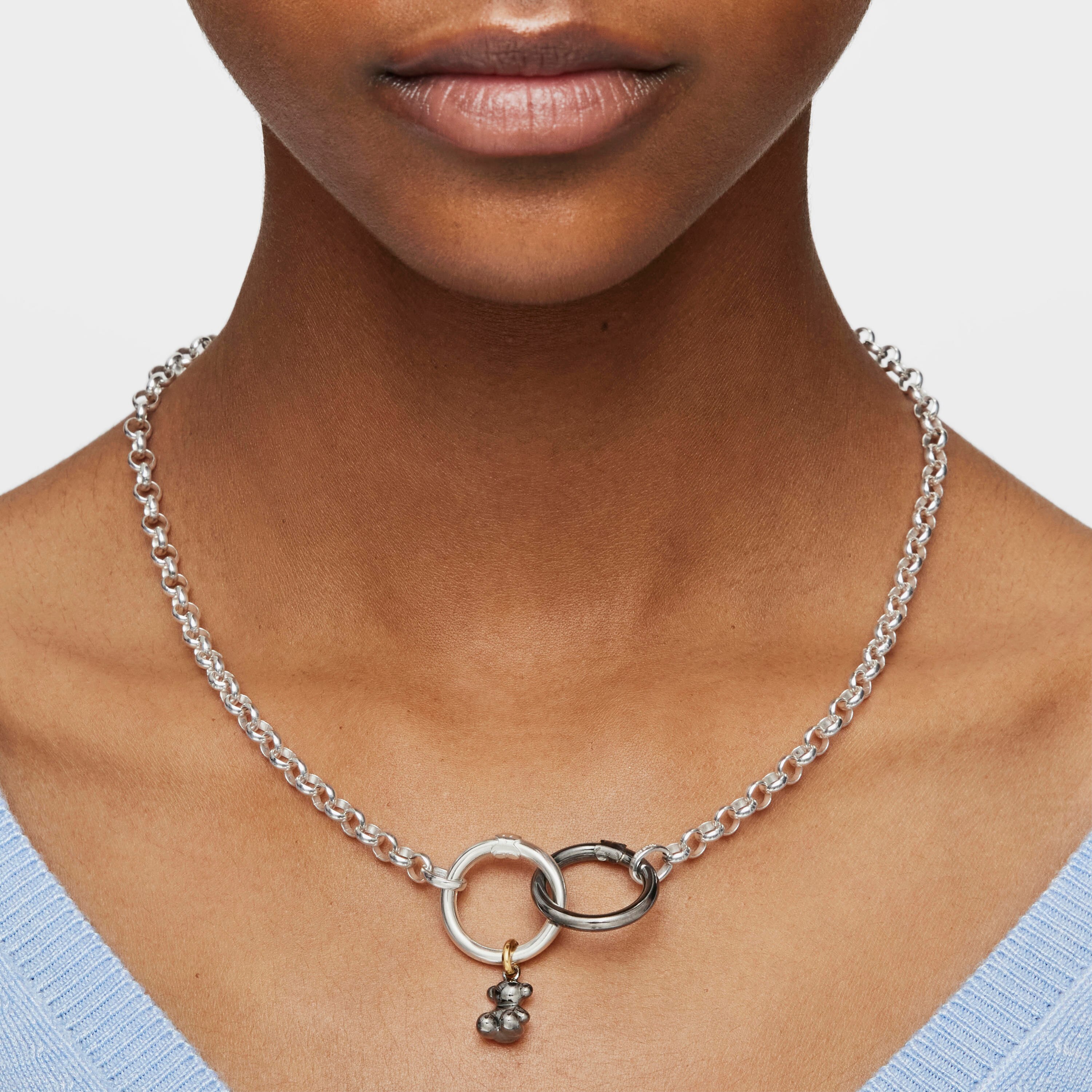 Silver TOUS Hold Choker 42cm