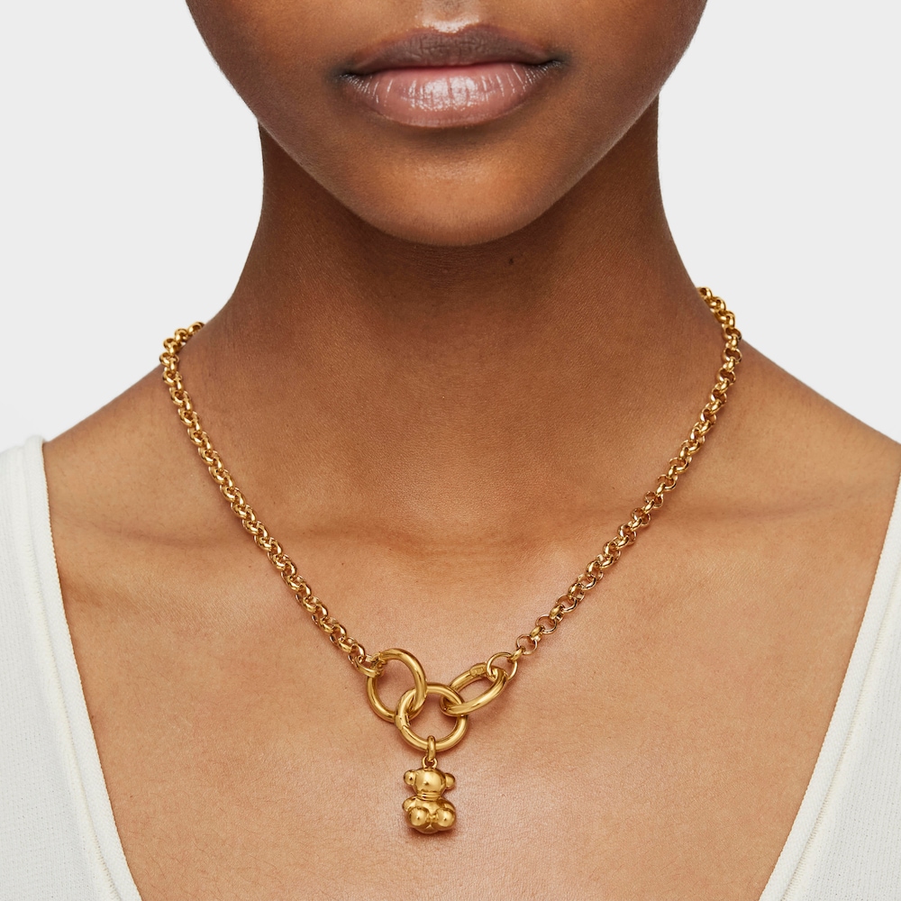 Vermeil TOUS Hold Choker 42cm.