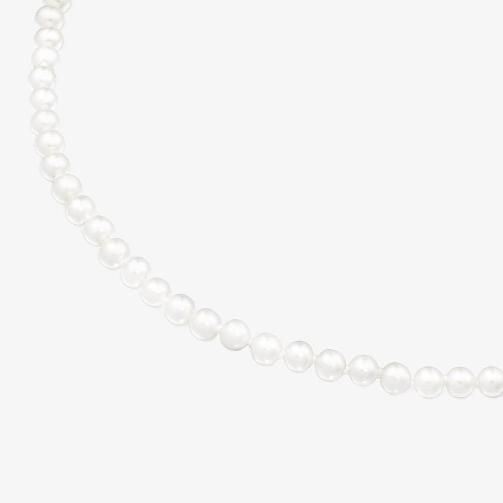 Collar de perlas de 6mm y plata Hold