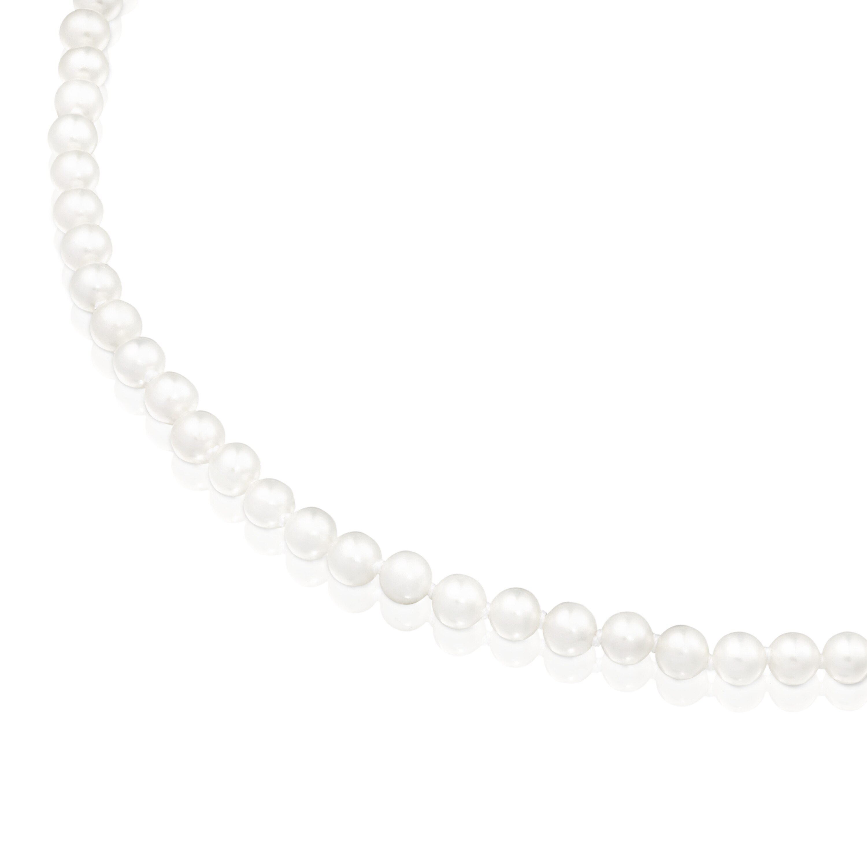 Silver TOUS Hold Necklace with Pearls 42cm.