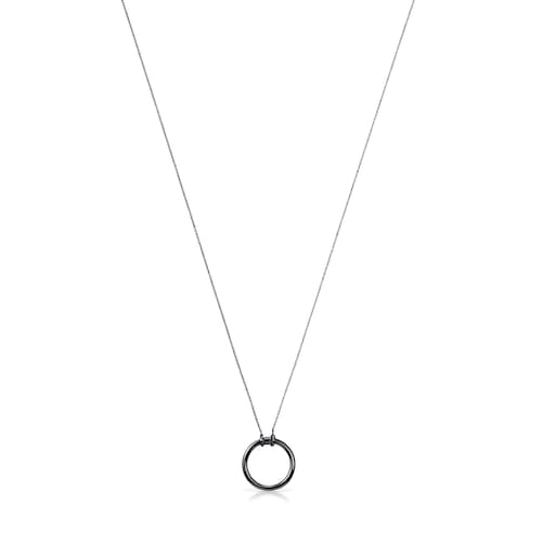 Dark Silver Hold Necklace 1 1-10" motif 35 43-100