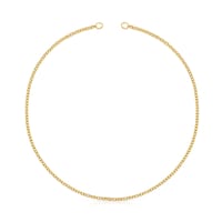 Gargantilla con baño de oro 18 kt sobre plata Hold