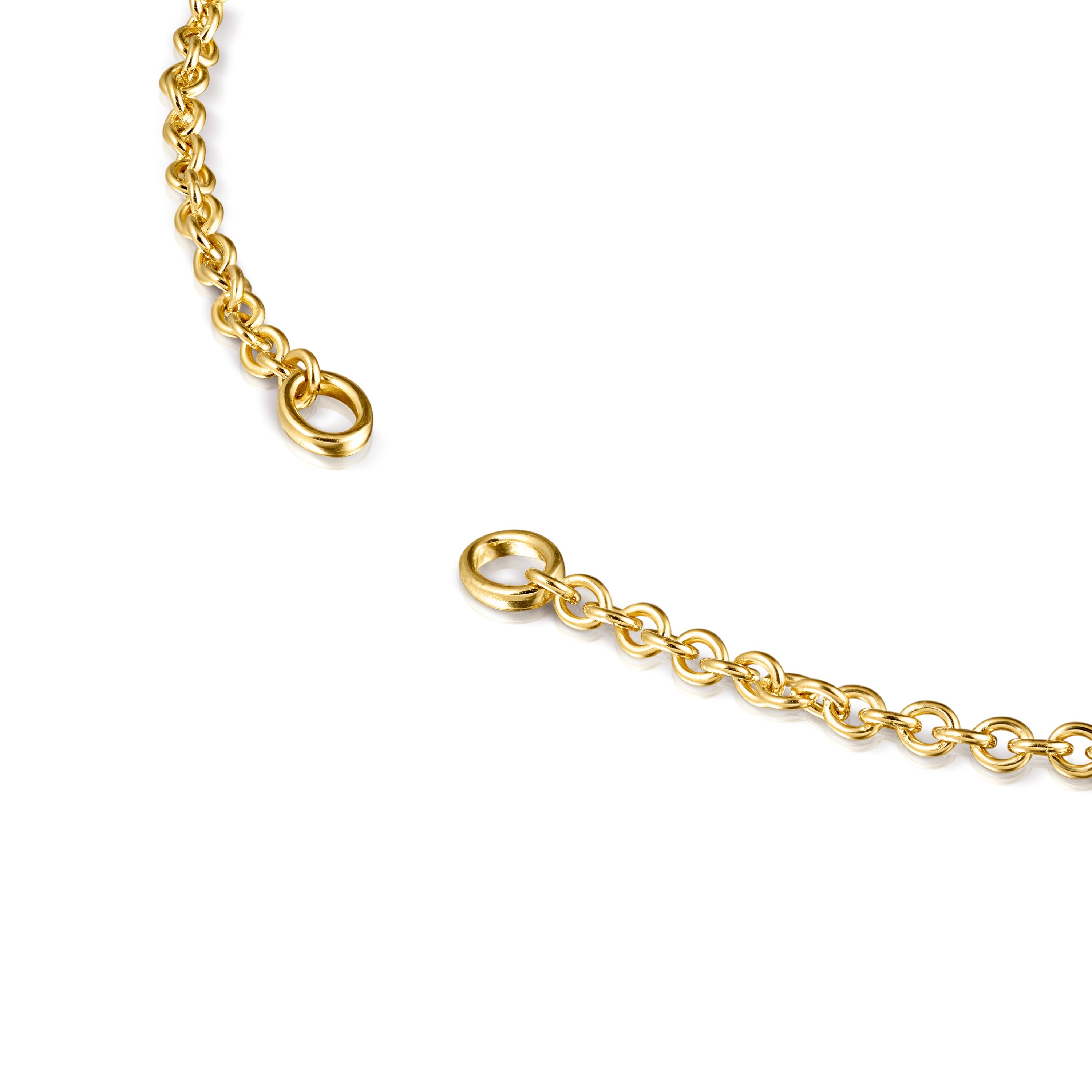 Gargantilla con baño de oro 18 kt sobre plata Hold