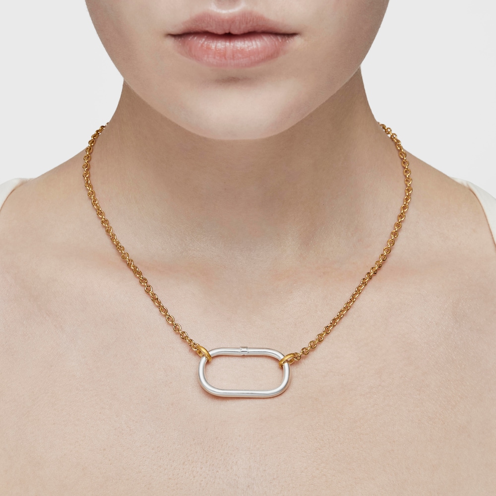 Silver Vermeil Hold Choker