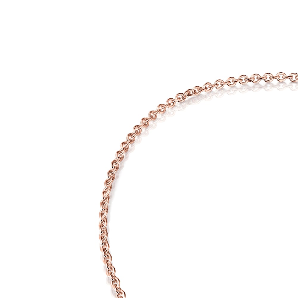 Gargantilla con baño de oro rosa 18 kt sobre plata Hold image number 1