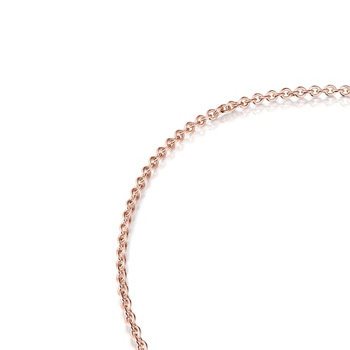 Gargantilla con baño de oro rosa 18 kt sobre plata Hold