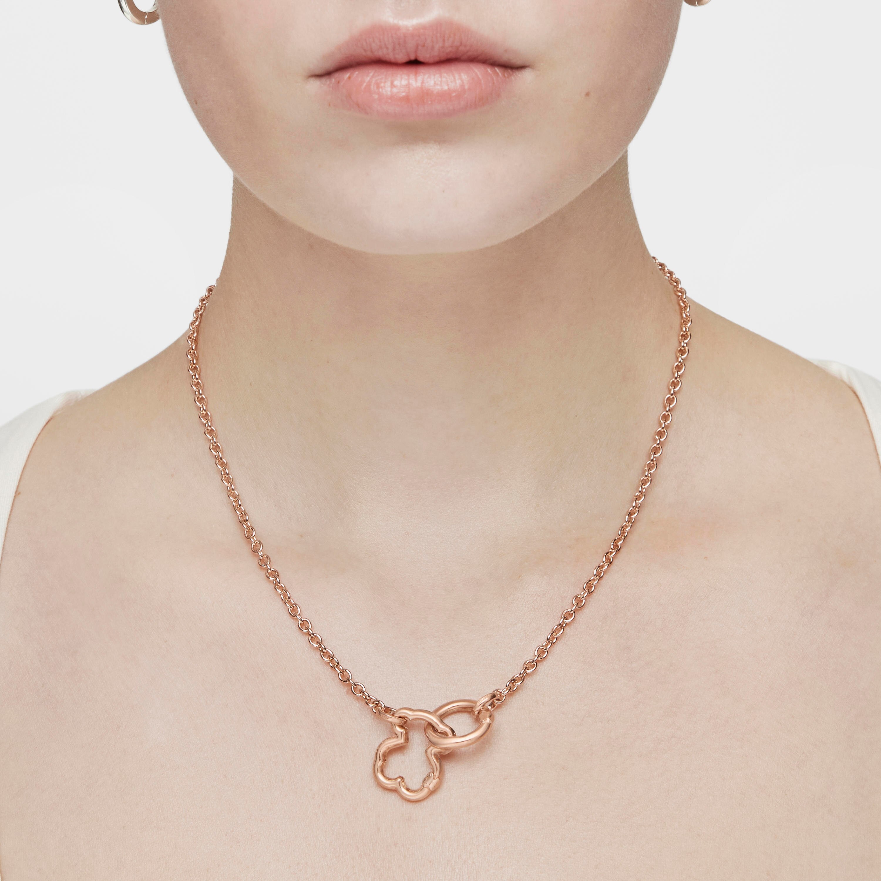 Rose Silver Vermeil Hold Choker