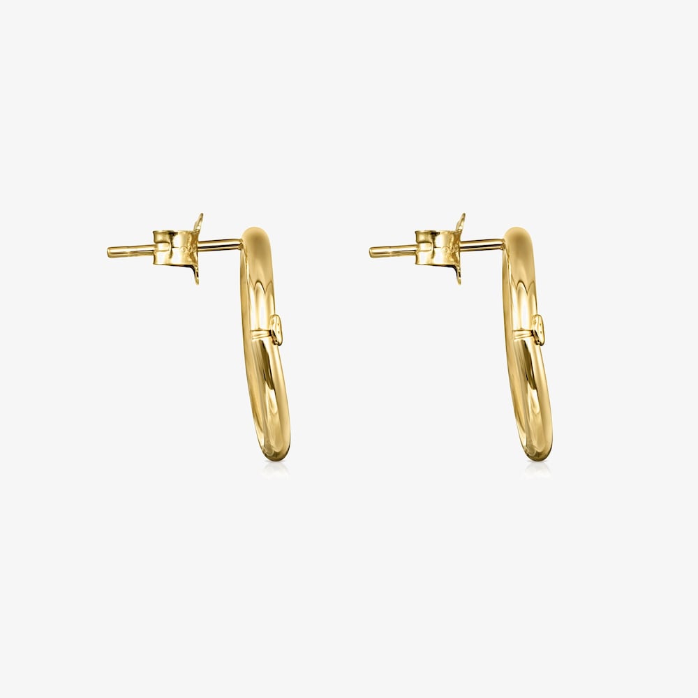 18K solid gold Hold Earrings push back