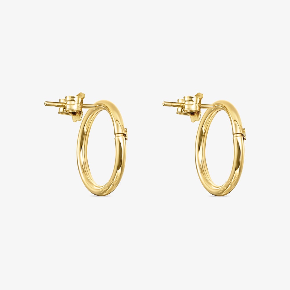 18K solid gold Hold Earrings push back