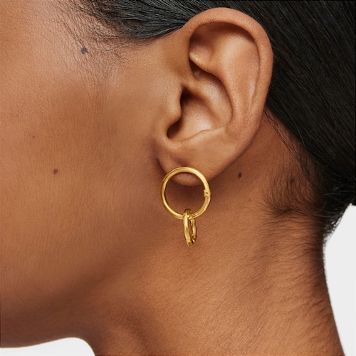 Pendientes de oro Hold