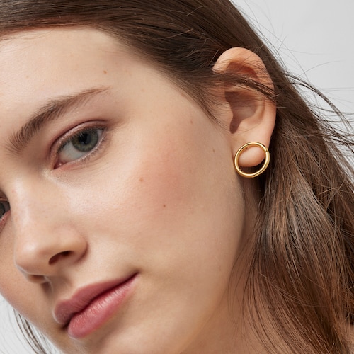 Pendientes de oro Hold