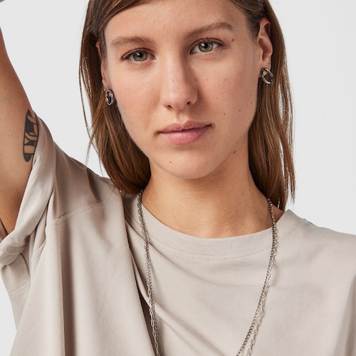 Arracades petites Hold de Plata Dark Silver