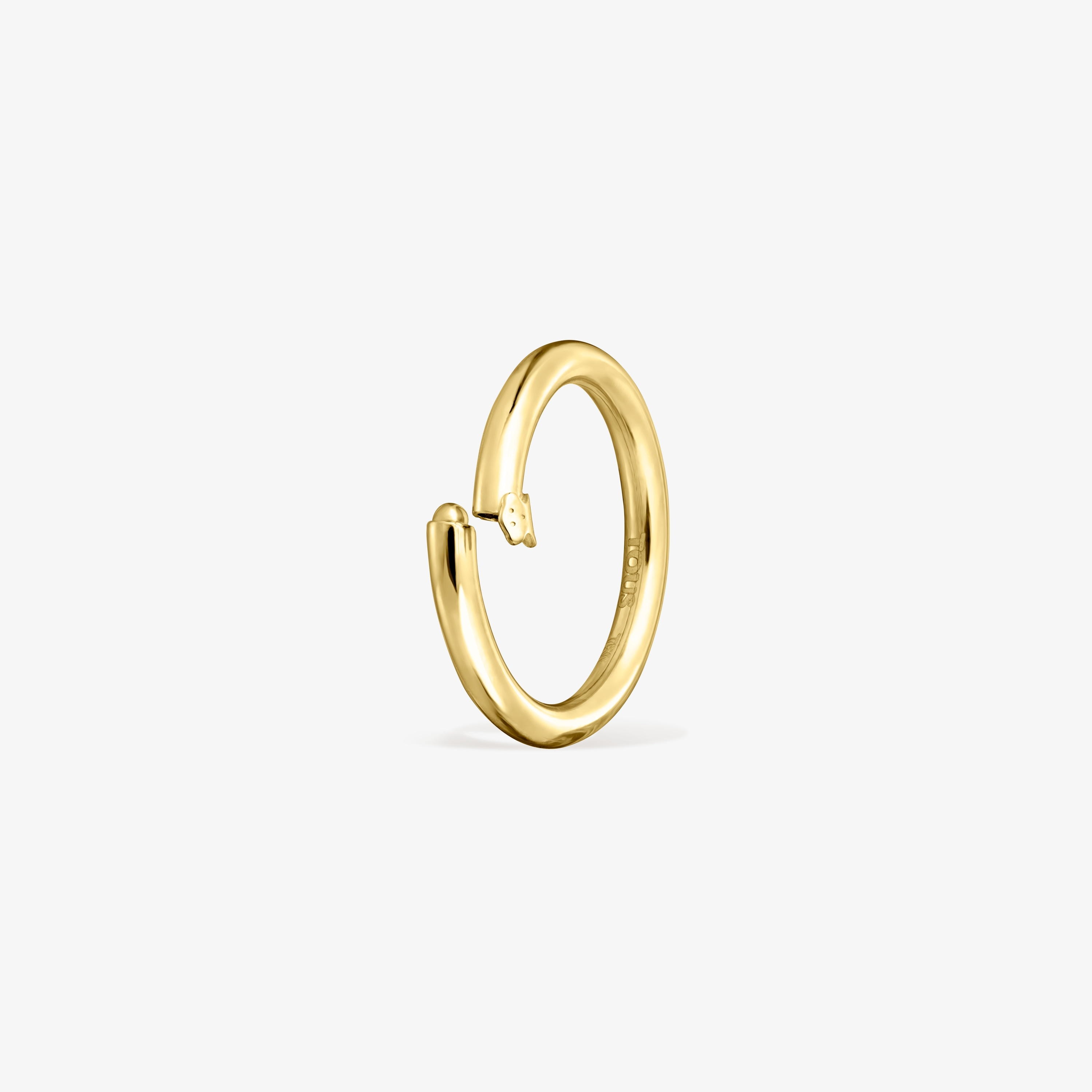 Medium 18K solid gold Hold Ring