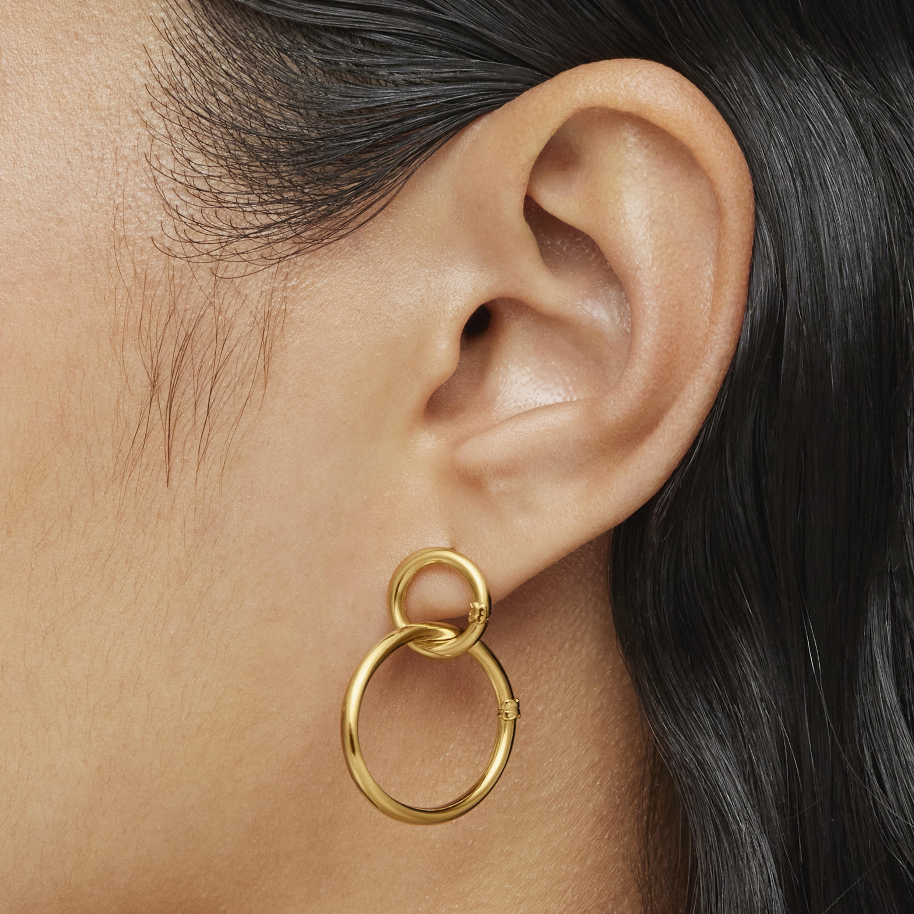 Large 18K solid gold Hold Ring