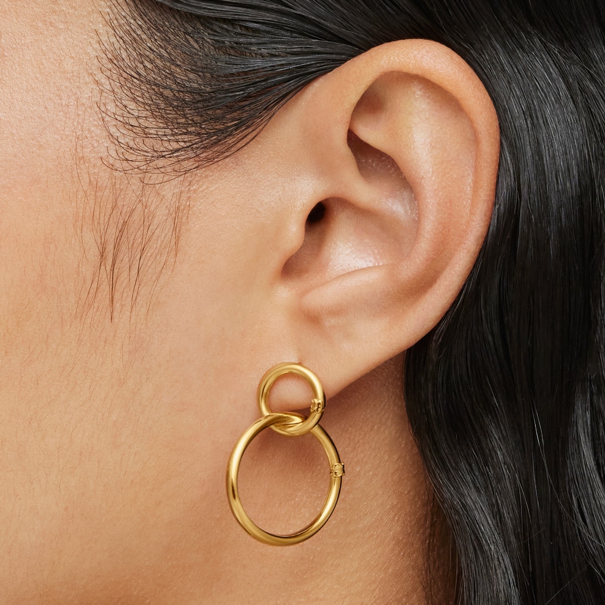Large Gold Hold Ring