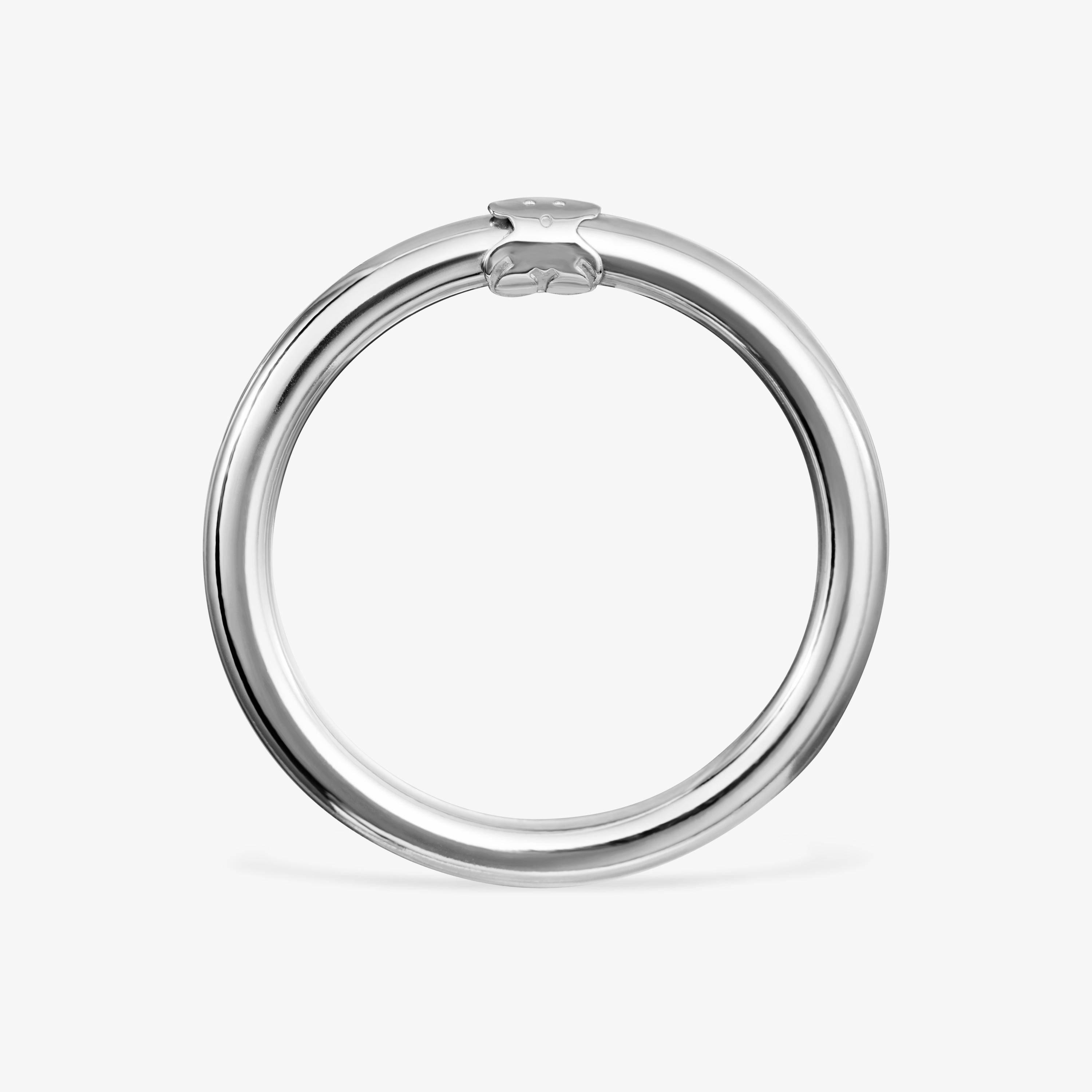 Large Silver Hold Ring