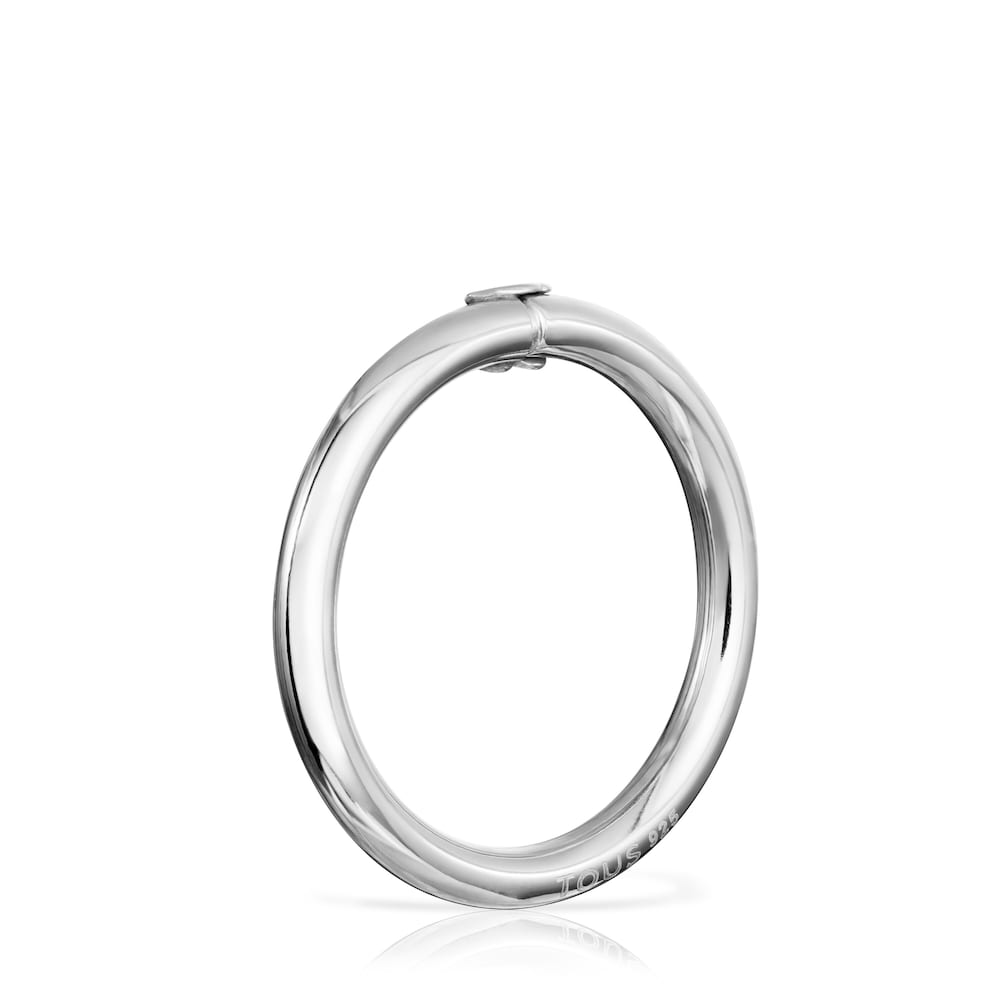 Anilla grande de plata Hold image number 2