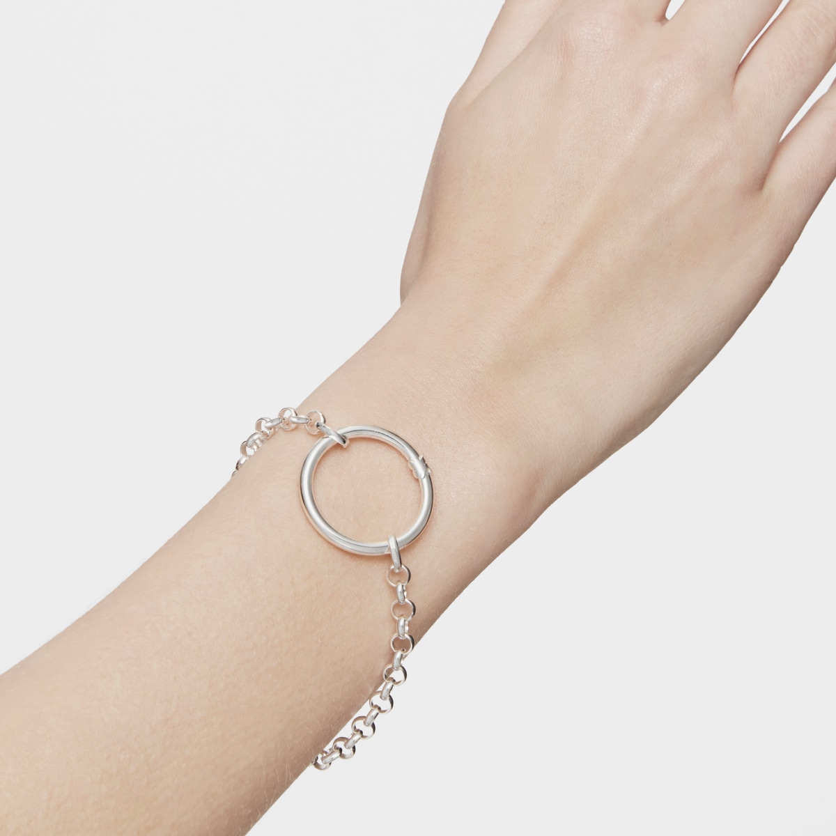 Large Silver Hold Ring