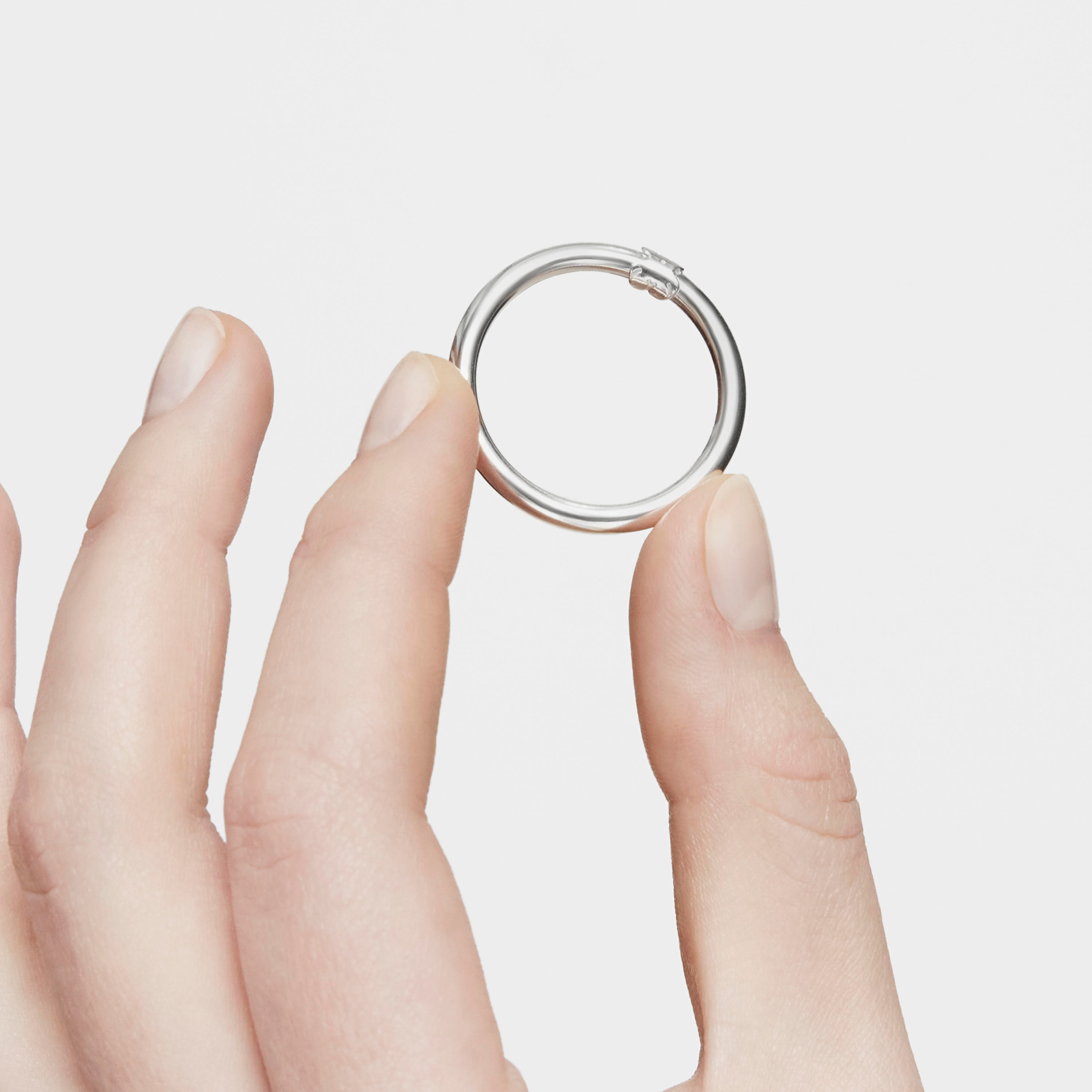 Large Silver Hold Ring