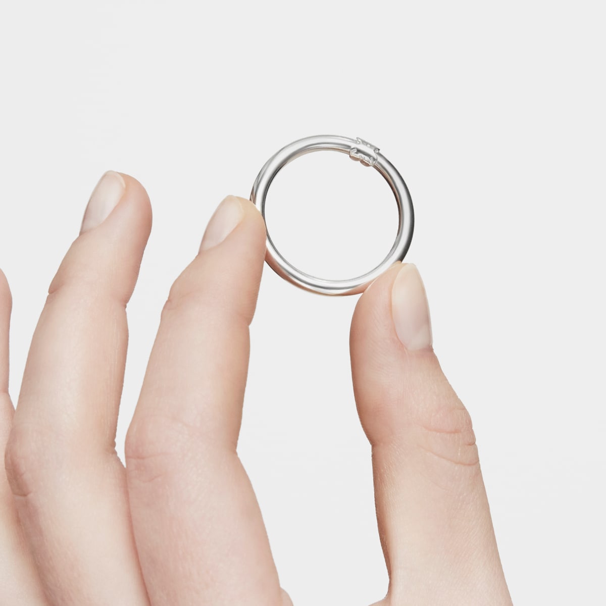 Large Silver Hold Ring