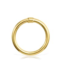 Anilla grande con baño de oro 18 kt sobre plata Hold