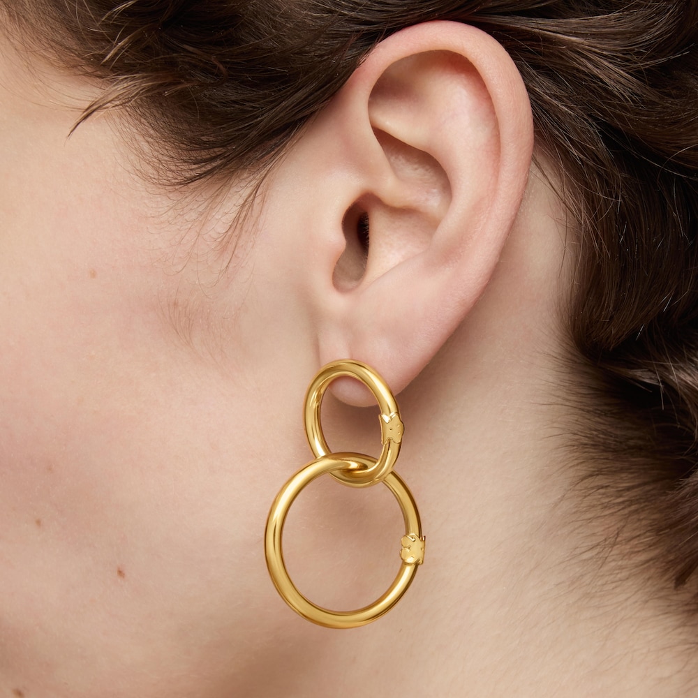 Large 18K gold vermeil Hold Ring