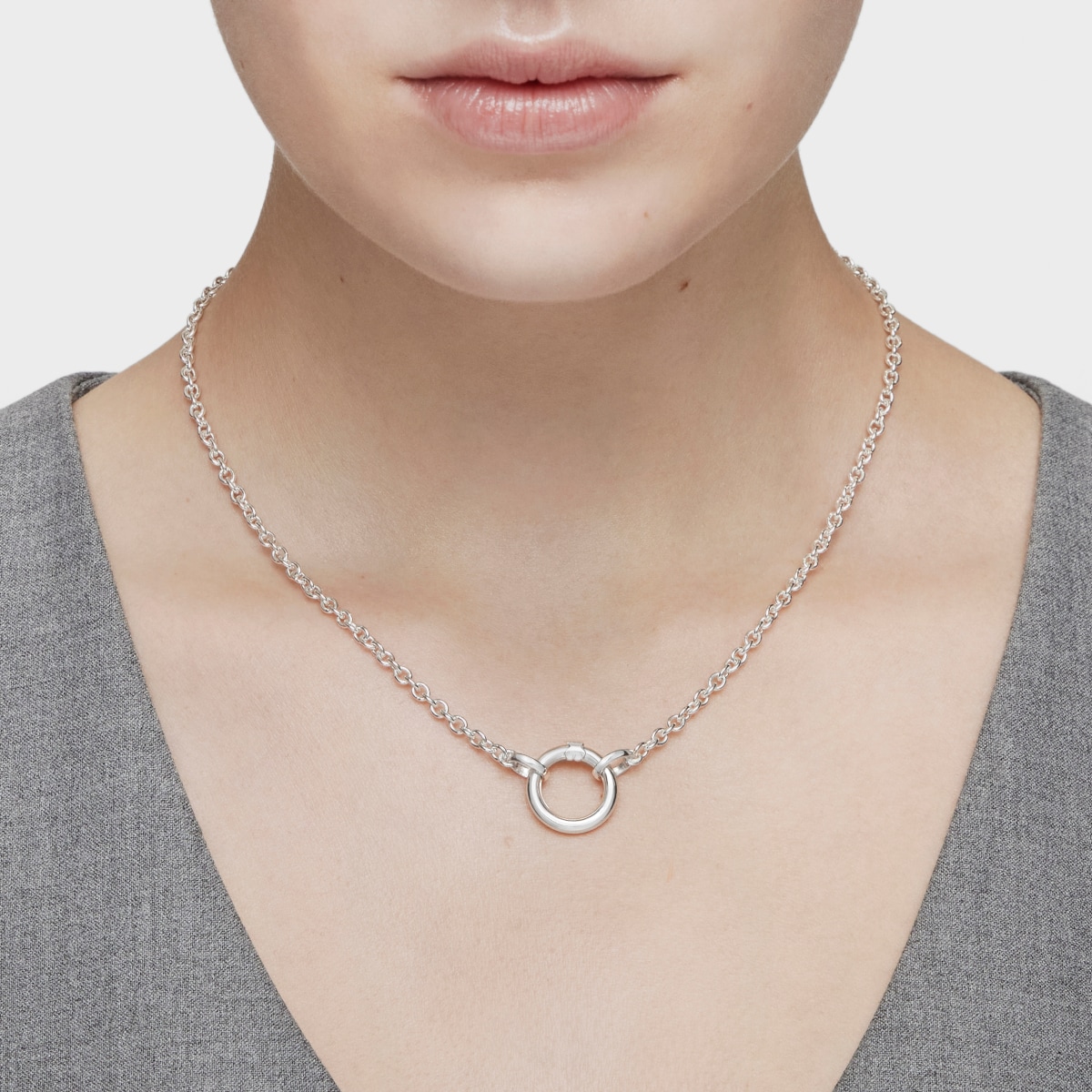 Anilla pequeña de plata Hold