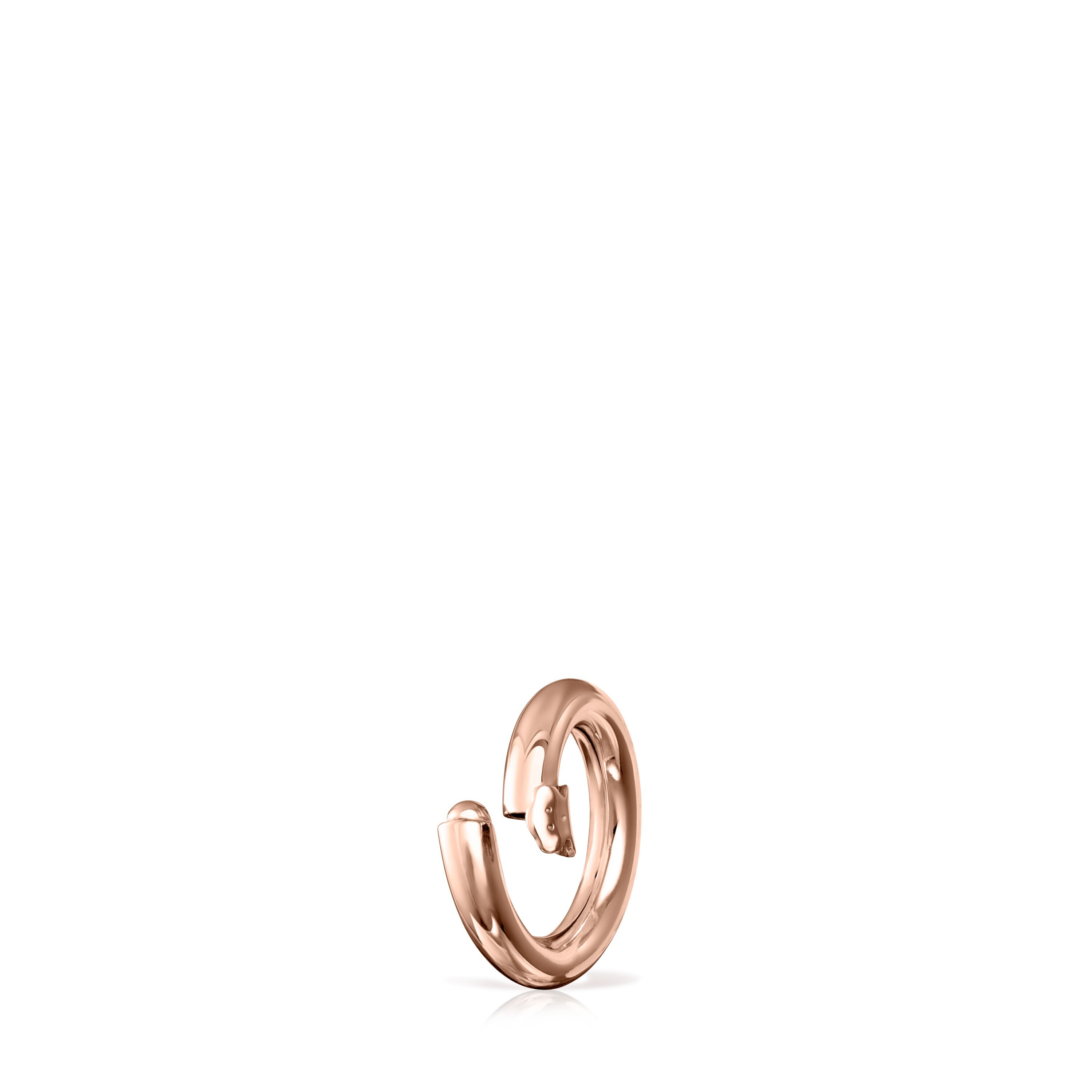 Small Rose Vermeil Silver Hold Ring
