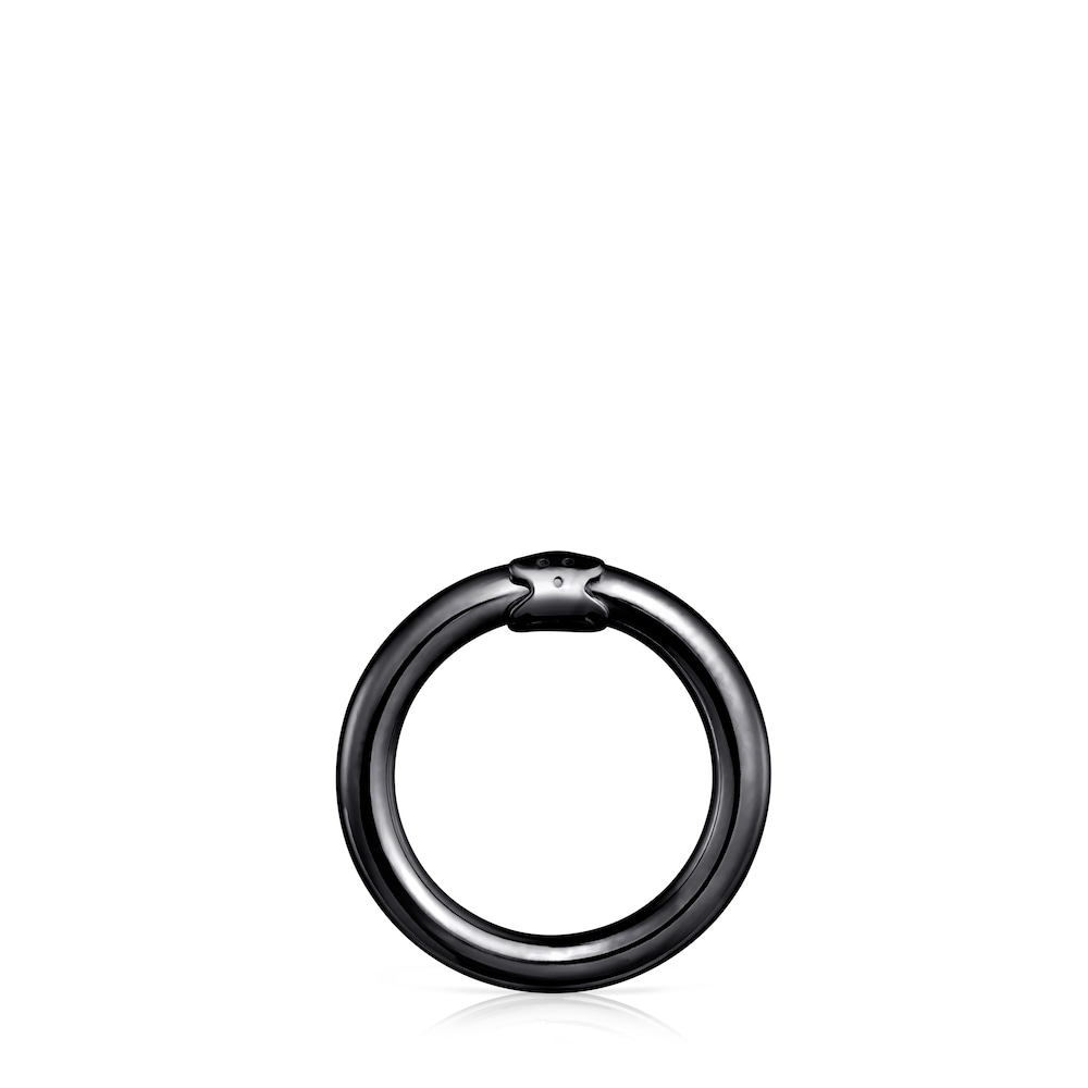 Medium Dark Silver Hold Ring