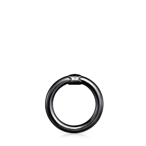 Medium Dark Silver Hold Ring