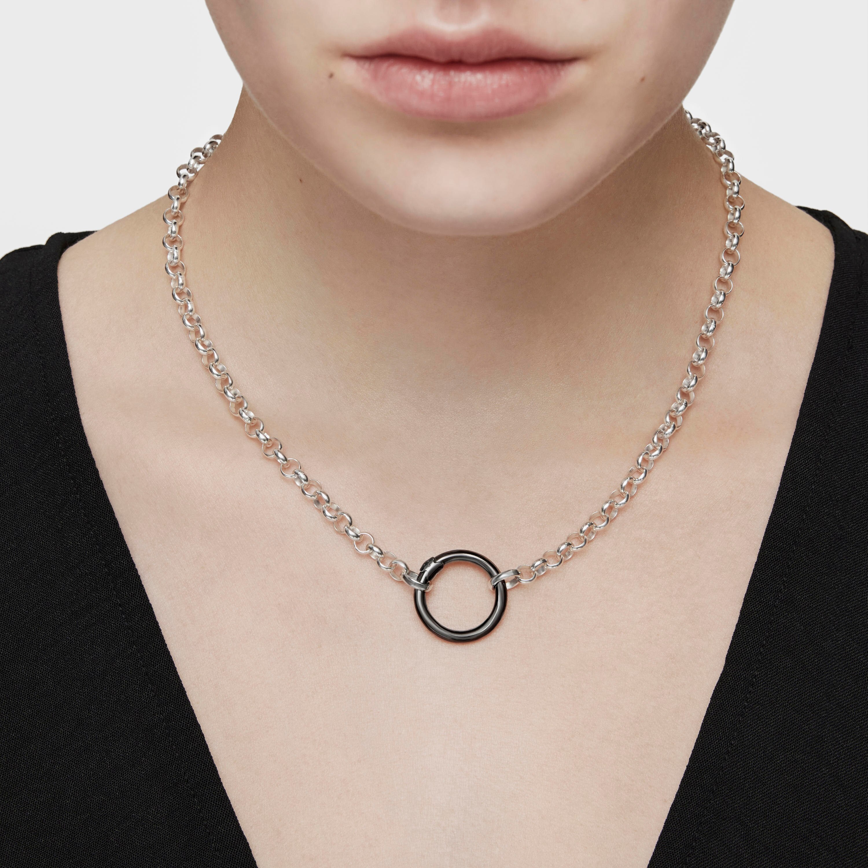 Medium Dark Silver Hold Ring